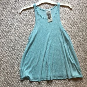 Free people lightweight tank in sea foam green!